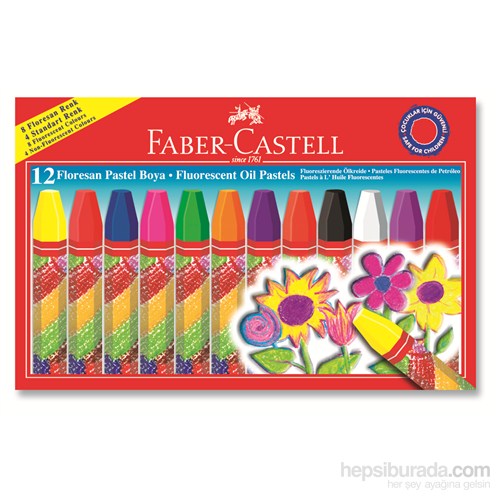 Faber-Castell Floresan Pastel Boya 12 Renk  (5281125011)