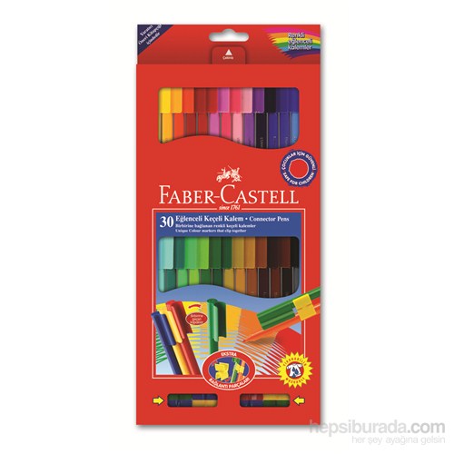 Faber-Castell Eğlenceli Keçeli Kalem, 30'lu (5068113000)