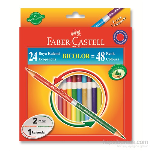 Faber-Castell Bicolor Boya Kalemi 48 Renk (5171120624)