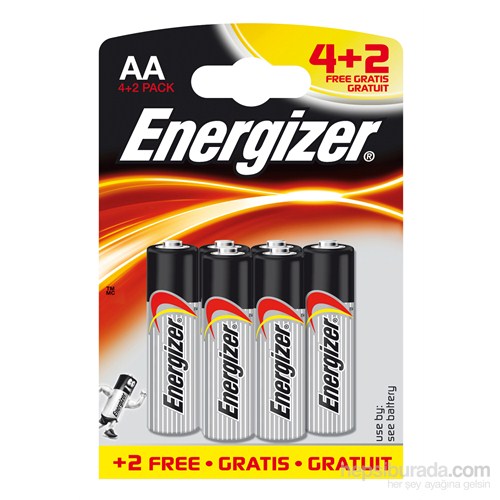 Energizer (D14-0657) Base Alkalin 4+2Li Bls AA Kalem Pil