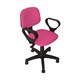 Türksit Kosmo Eko Kollu Çalışma Koltuğu (Kumaş-Pembe)