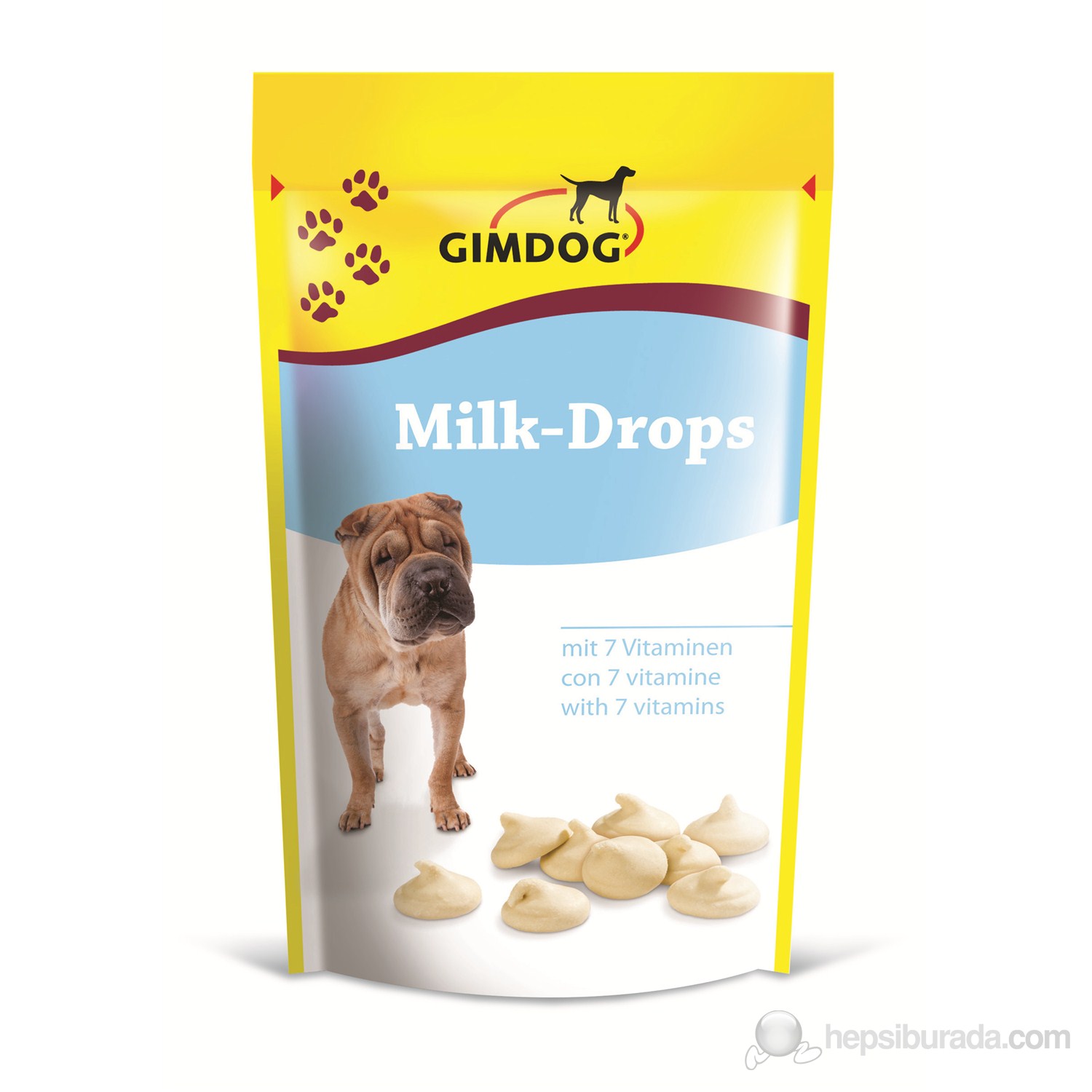 Gimdog Milk Drops - Sütlü Şekersiz Köpek Ödül Tableti 75 gr
