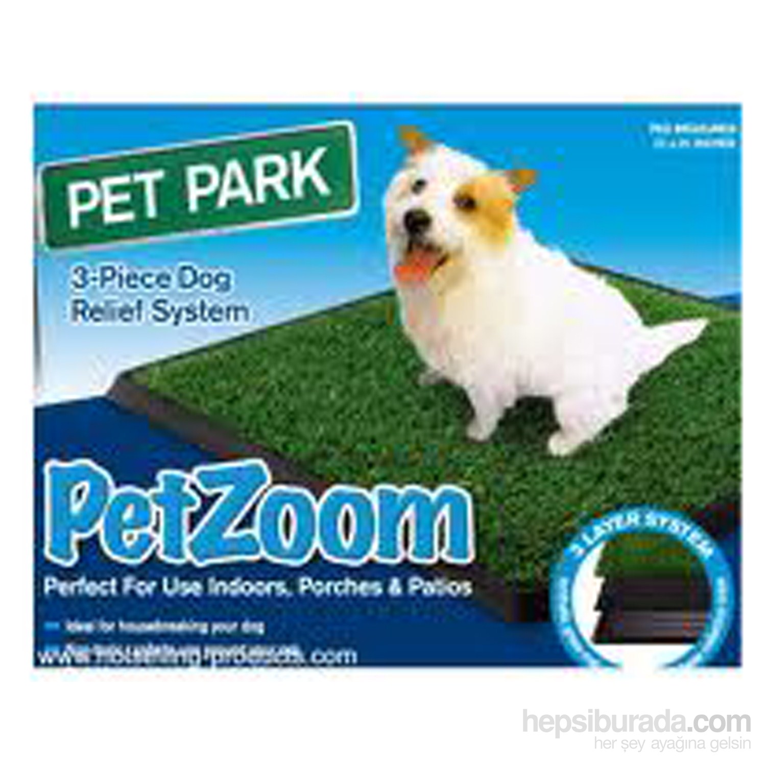 Pet Zoom Pet Park Evcil Köpek Tuvalet Eğitim Seti + Petzoom Suluk ve Yemlik Hediye!