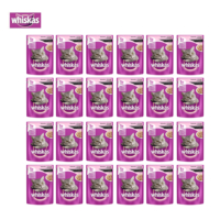 Whiskas Pouch Somonlu Kedi Maması 100G 24'Lü