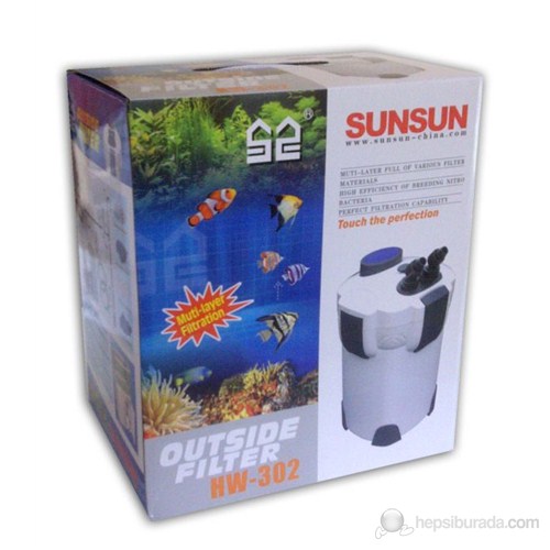 Sun sun Dış Filtre 1000 lt/ 18 W + Eurostar Aquaclay Biyolojik Filtre Malzemesi 1 L
