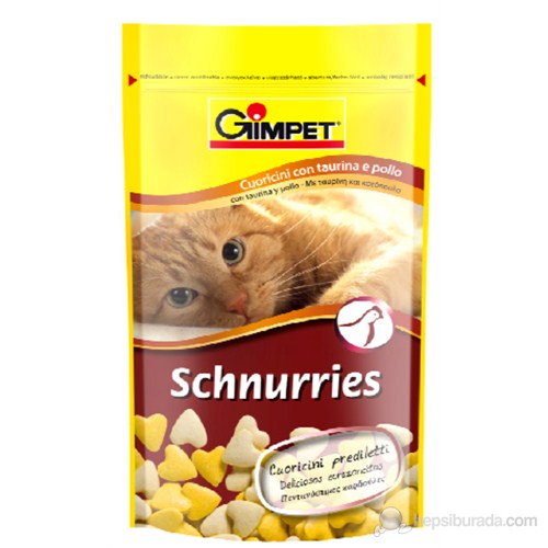Gimpet Schnurries - Tavuk&Taurinli Kalp Şeklinde Ödül Tableti 50 gr