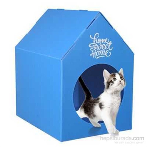 Ranna Home Sweet Home Su Geçirmez Kedi Evi Mavi Fiyatı