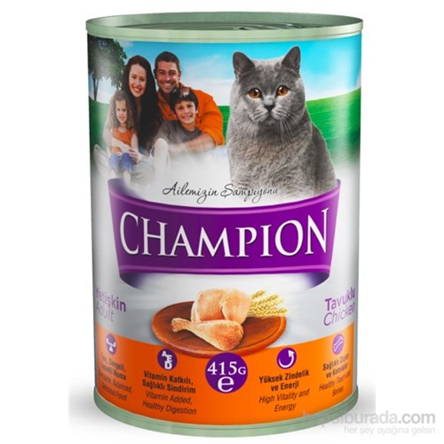 Champion Kümes Hayvanlı Yaş Kedi Maması 415 gr