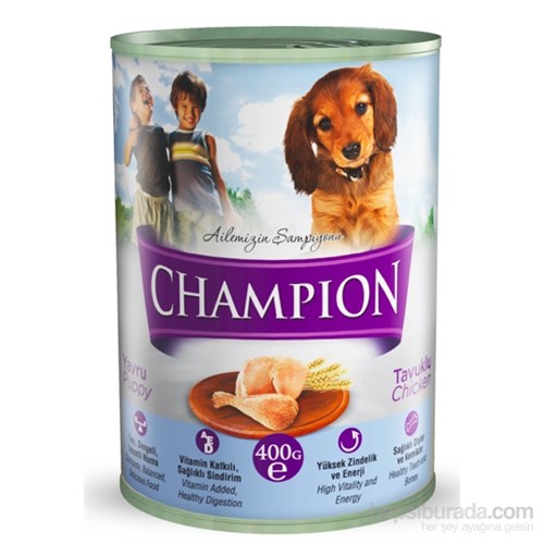 Champion Tavuklu Yavru Yaş Köpek Maması 400 gr