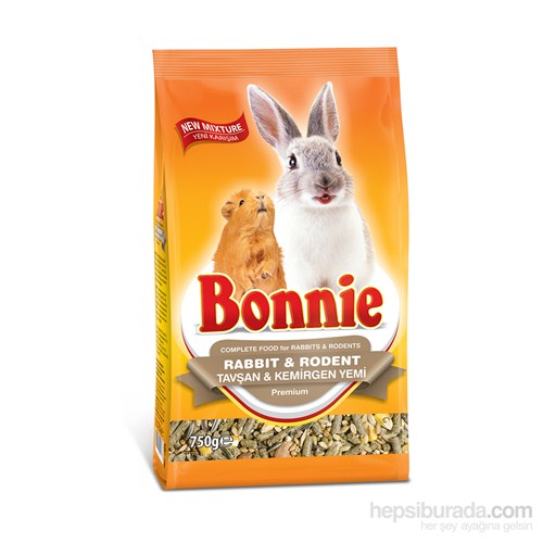 Bonnie Tavşan Kemirgen Yemi 750 Gr gk