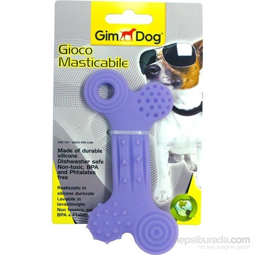 Gimdog Köpek Oyuncağı Silikon Yassı Kemik 5" 80501