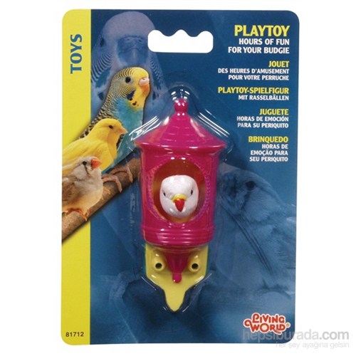 Living World Muhabbet Kuşu Kafası Plastik Oyuncak
