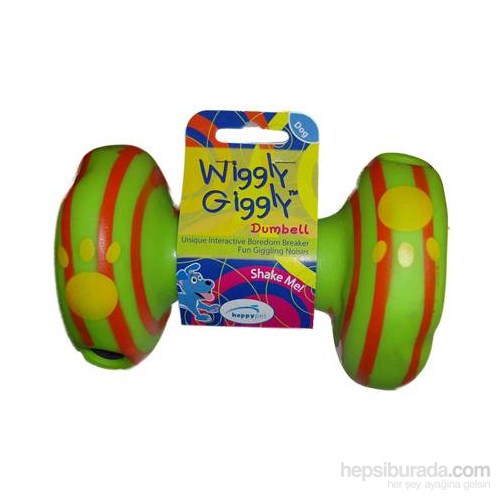 Happy Pet Wg57521 Wiggly Giggly Dumbell Yeşil 15X1 Cm