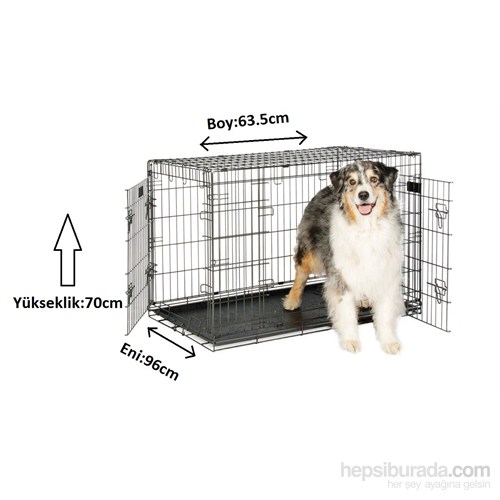 Pet Mate  Köpek Taşıma Ve Barınma Kafesi 63.5 X 96 X 70 Cm