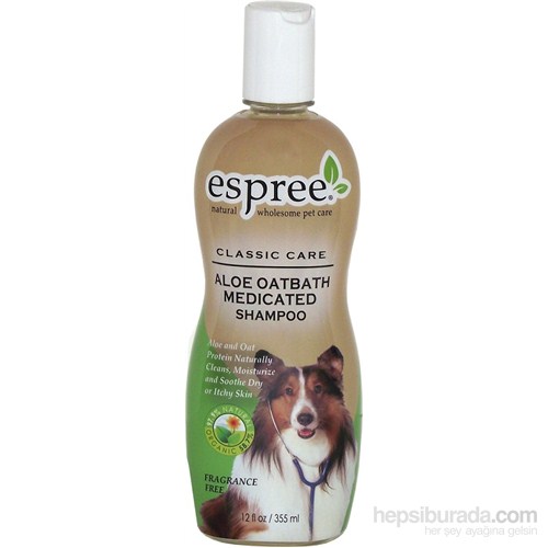 Espree Aloe Oatbath Medicated Shampoo Kedi Ve Köpek Şampuanı 355 Ml