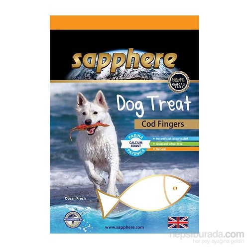 Sapphere Cod Fingers Doğal Kurutulmuş Mezgit Balıklı Köpek Ödülü 75Gr