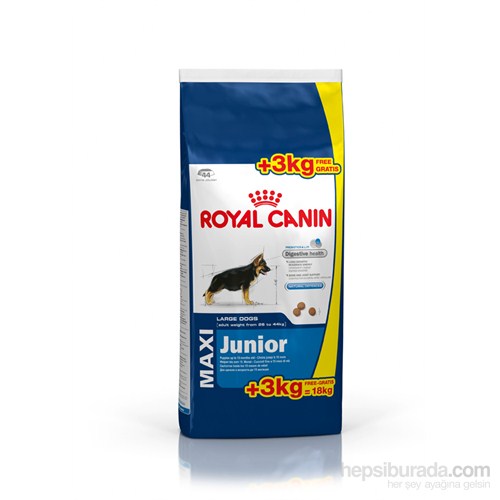 Royal Canin Maxi Junior Köpek Maması 15 Kg +3 Kg