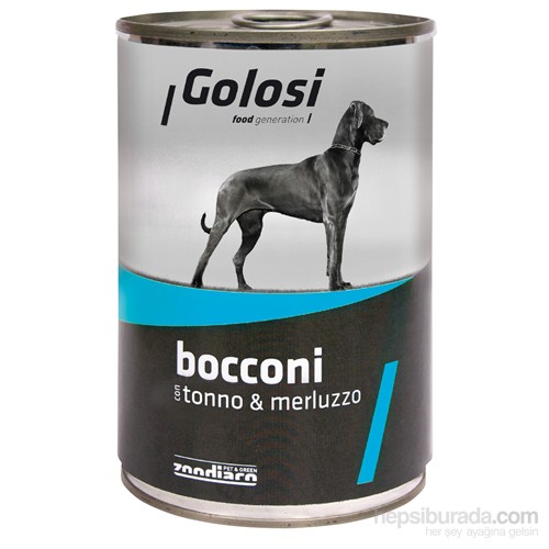 Golosi Chunks / Bocconi Dog Ton Balıklı ve Morina Balıklı Köpek Konservesi 400 Gr