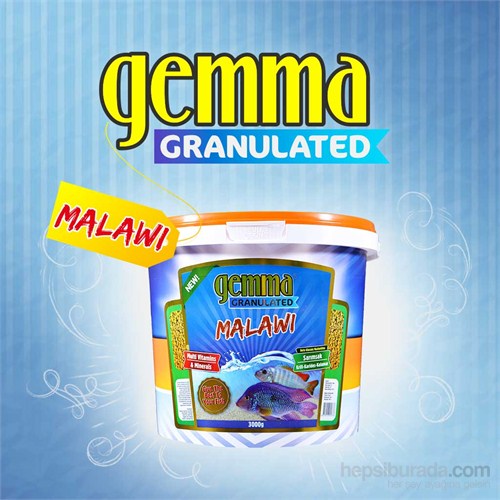 Gemma Malawi Granulated Balık Yemi 3000 Gr. / 10 Lt.