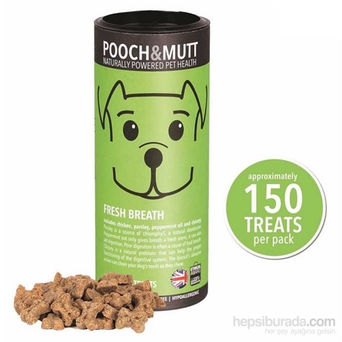 Pooch & Mutt Fresh Breath Ağız Kokusu Önleyici Köpek Ödülü 150 Adet