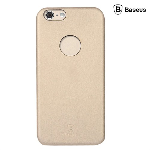 Baseus Thin Case (1mm)  iPhone 6 Arka Kapak - Altın (Suni Deri)