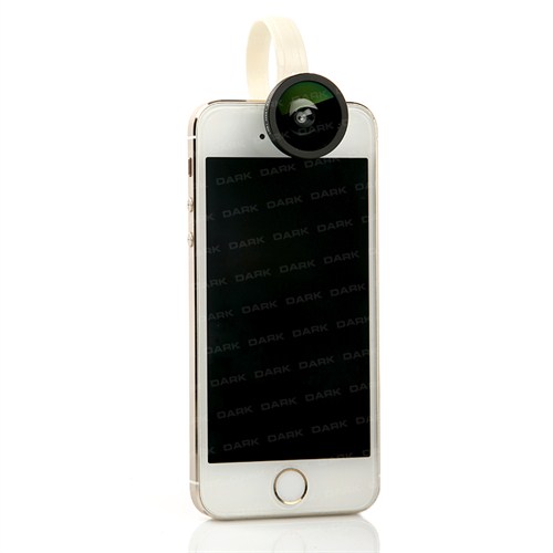 Dark 3 in 1 Universal Klipsli Geniş Açı / Balık Gözü / Makro Lens Kiti (Tüm Akıllı Telefonlar ile Uyumlu)