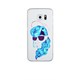 Remeto Samsung S6 Edge Plus Silikon Mavi Bukleli Model