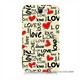 Teknomeg Samsung Galaxy Note 2 Kapak Kılıf Love Baskılı Silikon