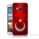 Teknomeg Htc One M9 Plus Türkiye Bayrağı Baskılı Silikon Kılıf