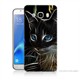 Teknomeg Samsung Galaxy J7 2016 Kapak Kılıf Dumanlı Kedi Baskılı Silikon