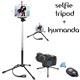 Coverzone Lenovo P1 Tripod Selfie Çubuğu 3 Ayak Stand - Kumanda 2İn1