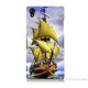Teknomeg Sony Xperia Z1 Kapak Kılıf Gemi Baskılı Silikon