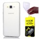 Coverzone Samsung Galaxy J3 Silikon 0.3Mm İnce Şeffaf + Kırılmaz Cam