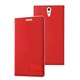 Microsonic Sony Xperia C5 Ultra Kılıf Gizli Mıknatıslı Delux Kırmızı