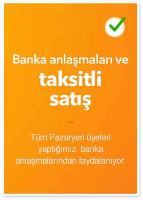 Banka anlaşmaları ve taksitli satış. Tüm pazaryeri üyeleri yaptığımız banka anlaşmalarından faydalanıyor.