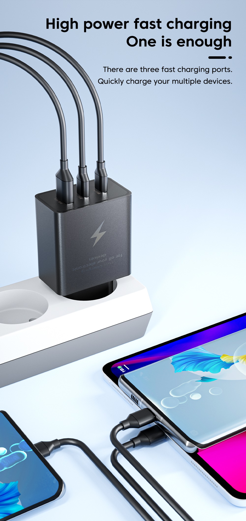 Batabia Olaf 105W USB C Duvar Şarj Cihazı Cep Telefonu Pd Fiyatı