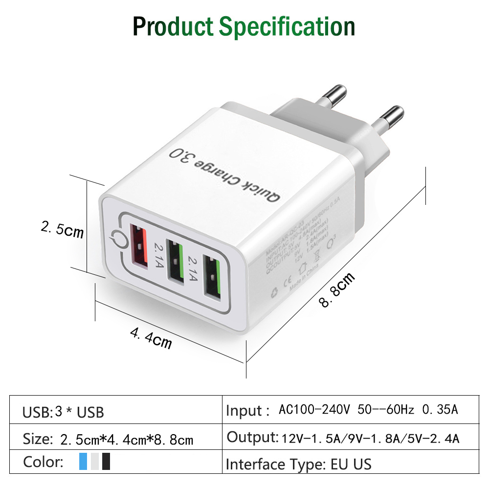 Batabia Hızlı 3 USB Şarj Cihazı Hızlı Şarj 3 0 Hızlı USB Fiyatı