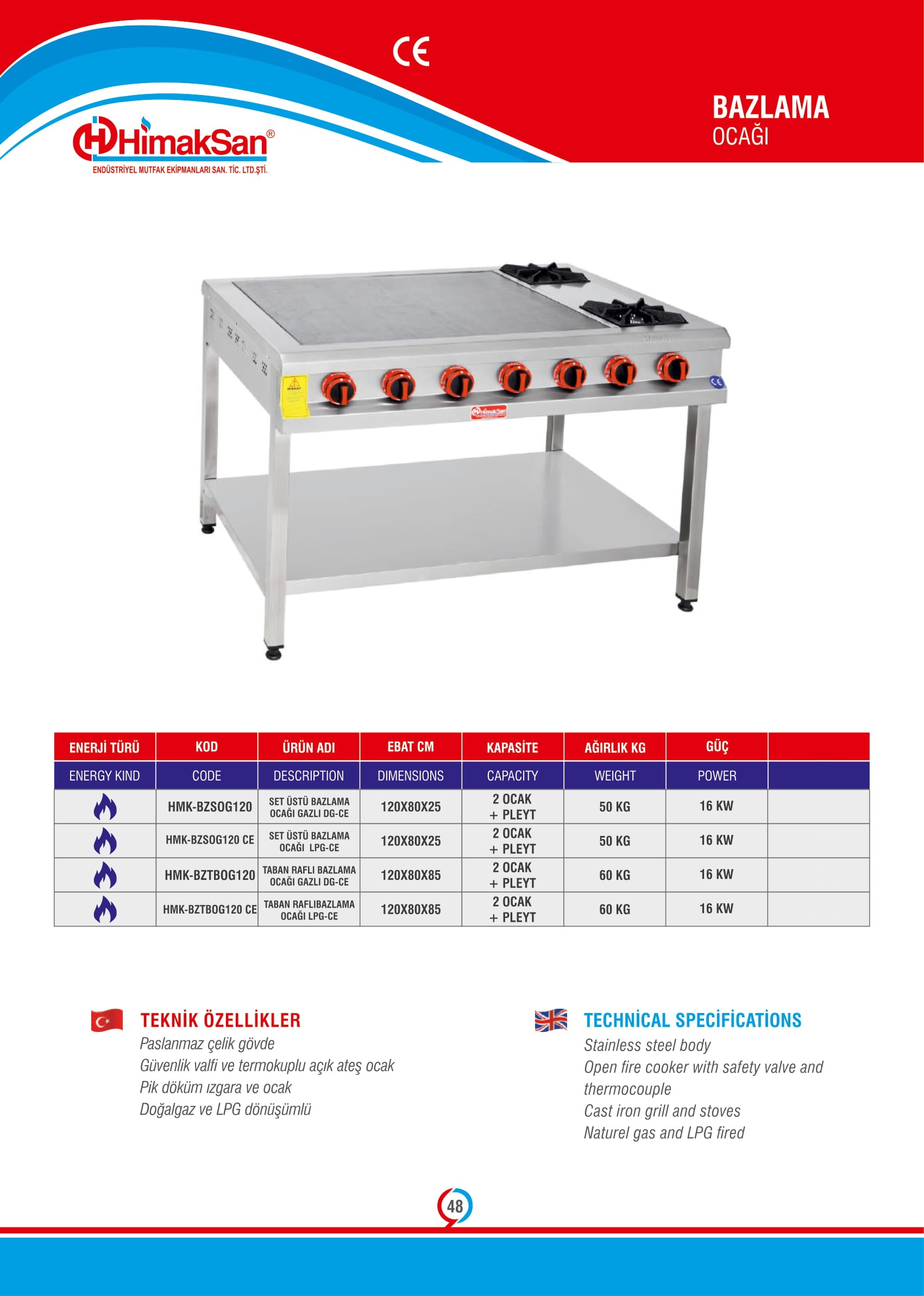 Himaksan End Striyel Lpg T Pl Set St Ocakl Bazlama Fiyat