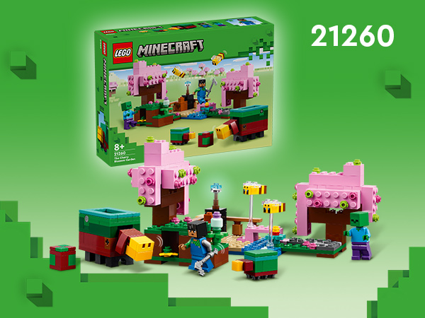 LEGO<sup>®</sup> Minecraft<sup>®</sup> Kiraz Çiçeği Bahçesi
