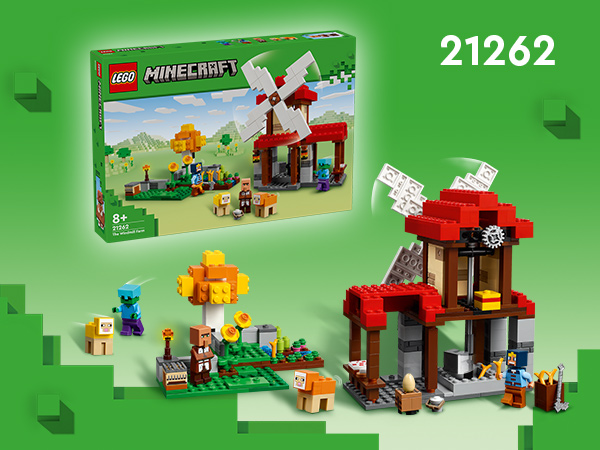 LEGO<sup>®</sup> Minecraft<sup>®</sup> Rüzgar Değirmeni Çiftliği