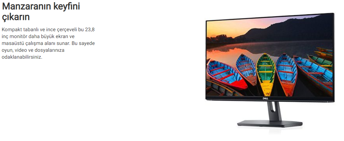 Dell SE2419HR 23.8 75Hz (HDMI+D-Sub) FreeSync Full HD IPS Fiyatı