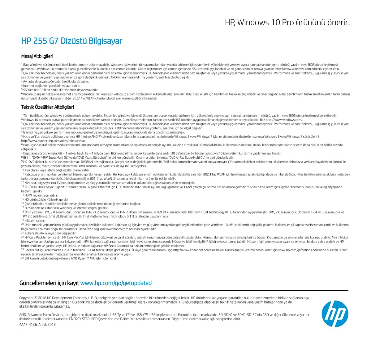 Hp 255 Amd Ryzen 5 3500u 8gb 256gb Ssd Windows 10 Home 15 6 Fiyati