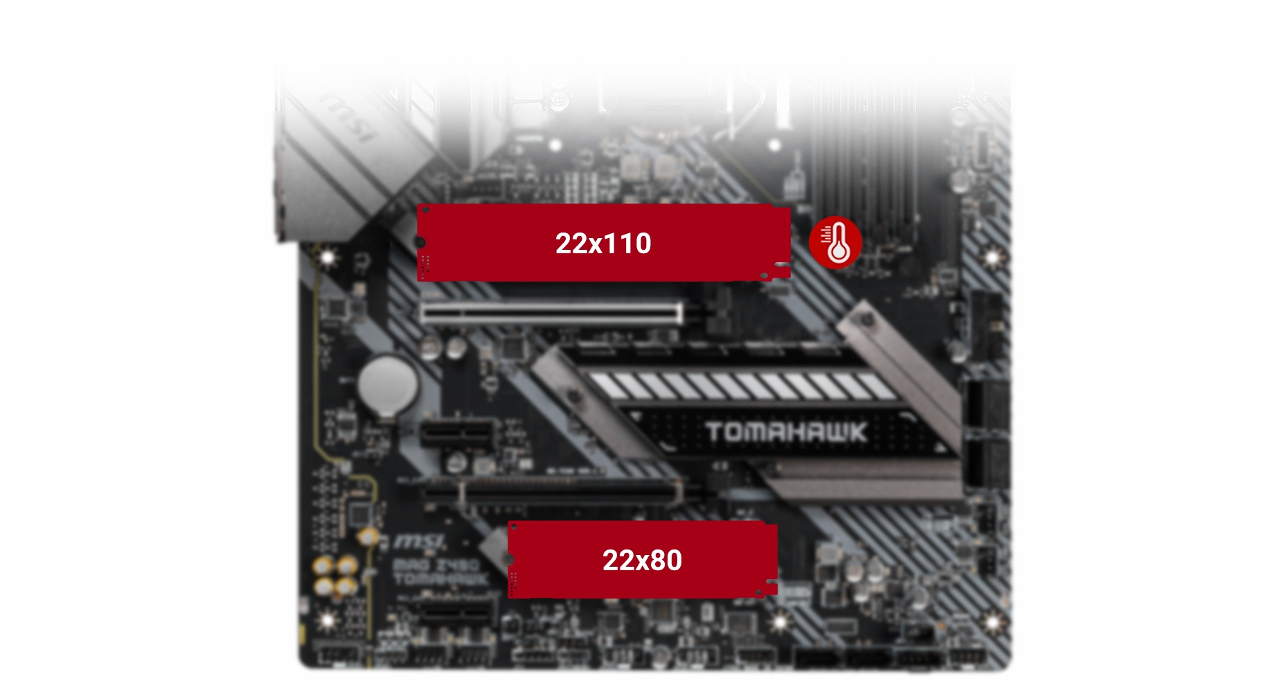 MSI MAG Z490 TOMAHAWK TWIN TURBO M.2 and M.2 SHIELD FROZR