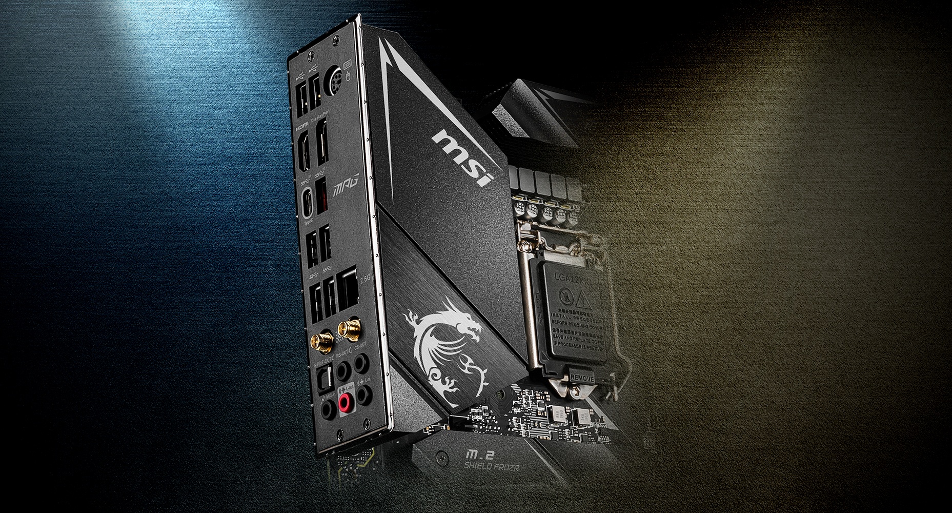 MSI MPG Z490 GAMING EDGE WIFI PRE-INSTALLED IO SHIELDING