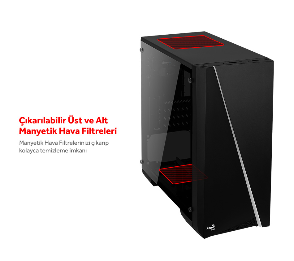 Aerocool Cylon Mini 500W 80+ RGB Akrilik Panel USB 3.0 Mini Fiyatı