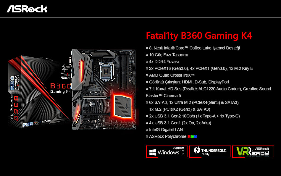 Asrock Fatality 60 Gaming K4 Intel 60 2666mhz Ddr4 Soket Fiyati