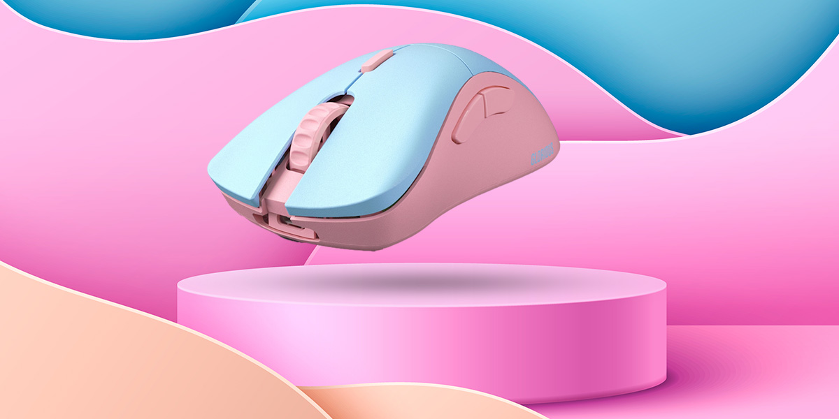 Glorious Model D Pro Skyline Kablosuz Pembe/mavi Gaming Fiyatı