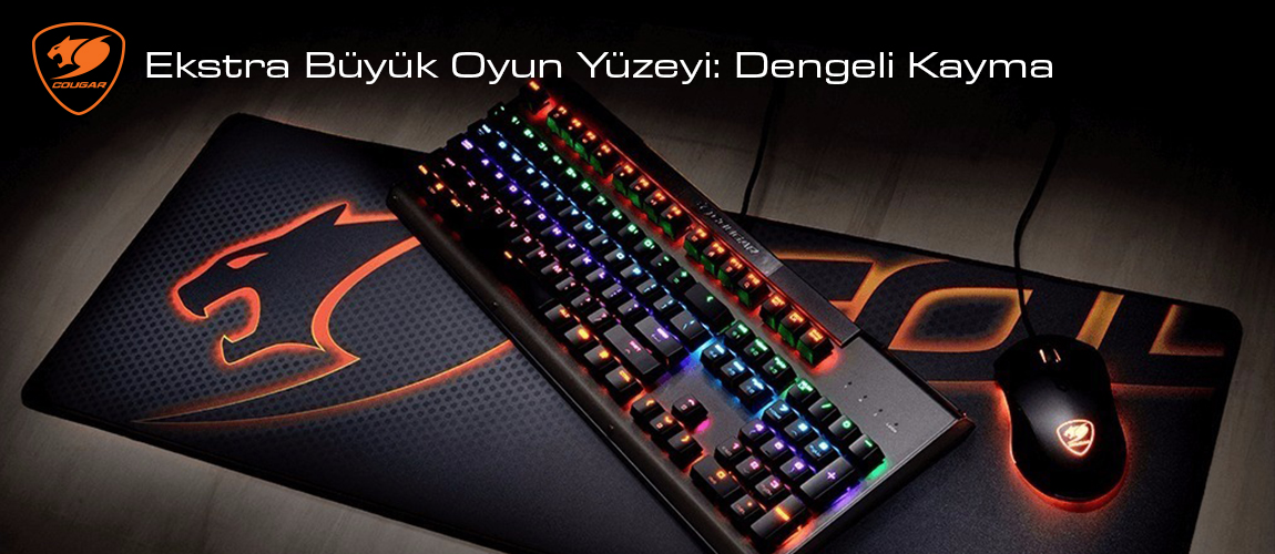 Cougar Arena Black Ekstra Büyük Oyun Yüzeyi