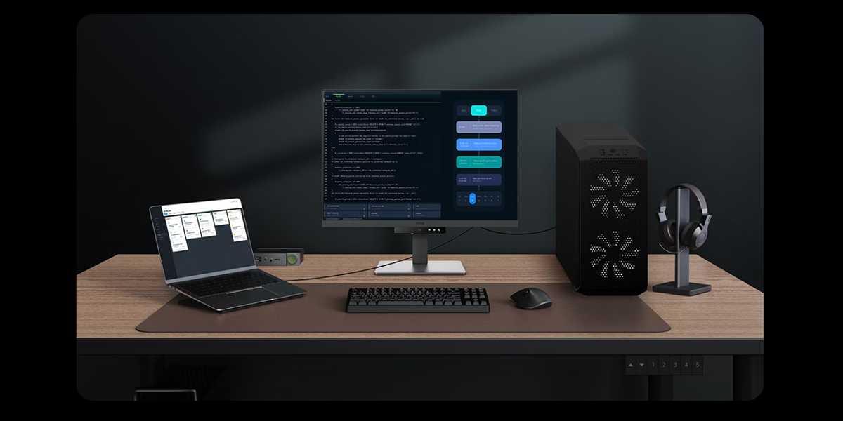 BenQ RD280U KVM ve çoklu görev kullanımı