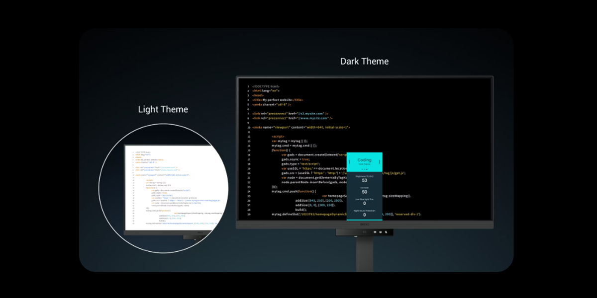 BenQ RD320U gelişmiş kodlama modları